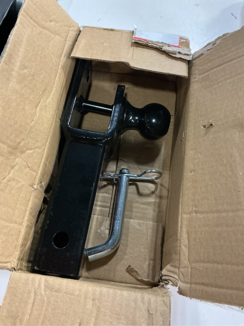 Condition photo showing Good Condition for toptow atv/utv trailer hitch towing ball mounts, 2-inch ball, clevis pin, fits 2-inch receiver 2" ball, 2" receiver, 5/8" pin