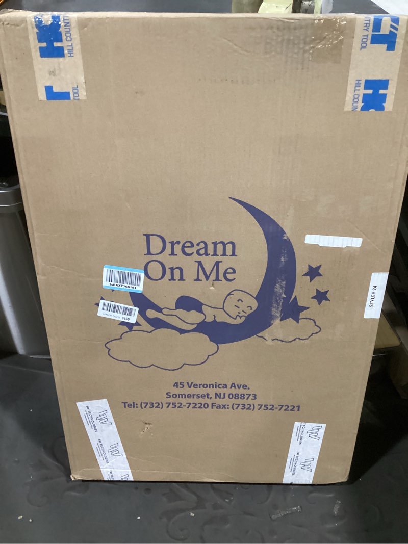Condition photo showing New/Like New for dream on me holly 3” mini/portable crib mattress, greenguard gold & bsa certified, fits portable & mini cribs, lightweight fiber core, waterproof vinyl cover (38"x24"x3")