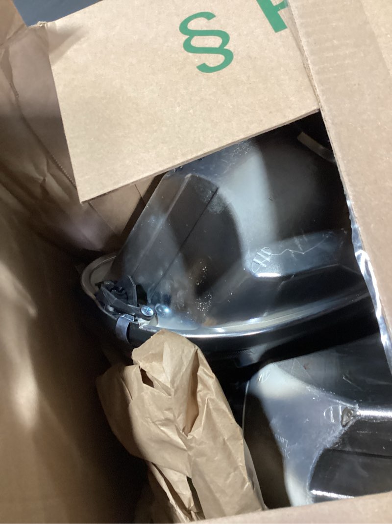 Condition photo showing As Is for headlights parking lights compatible with 2000-2004 toyota tundra black and yellow head lights lamp replacement for to2530135 to2531135