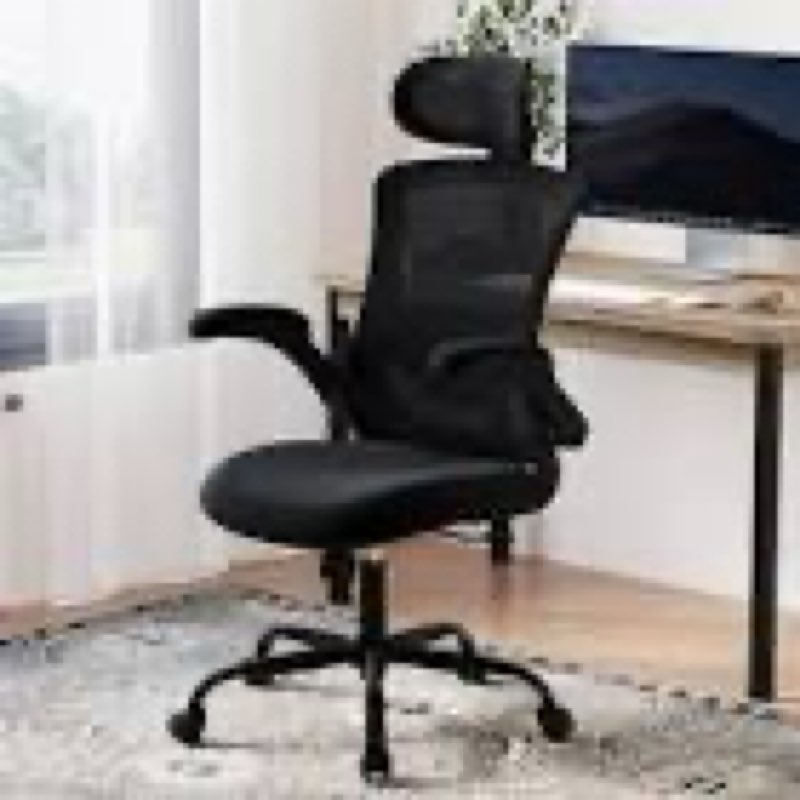 black office chair with wheels no brand or model 