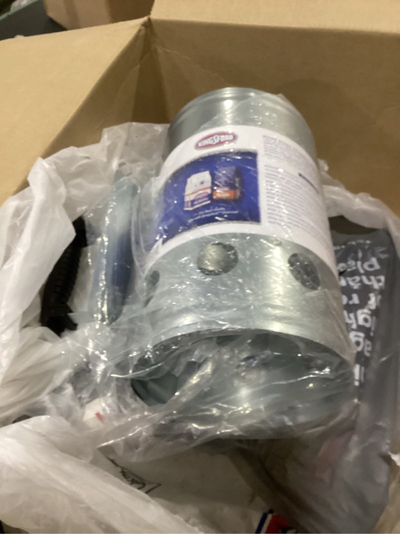 Condition photo showing As Is for kingsford heavy duty deluxe charcoal chimney starter | bbq chimney starter for charcoal grill and barbecues, compact easy to use chimney starters and bbq grill tools, silver