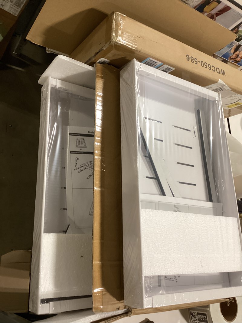 Condition photo showing New/Like New for paketa 2 pack expandable pull out cabinet organizer, 21'' deep pull out drawers for cabinets, upgrade 3 slide rails sliding drawers for cabinets with adhesive nano film (white, 21"d x 12-20"w) 21"d x 12-20"w (2 pack) white