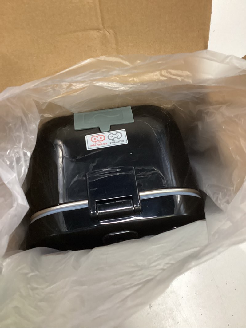Condition photo showing Good Condition for cozyexpert electric-lunch-box-heated-food-warmer 100w heating lunchbox for adults 1.8l portable food heater for work/car, 12v/24v/110-230v lonchera eléctrica portátil with fork spoon (black)