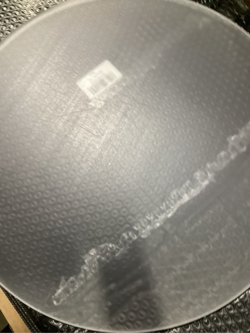 Condition photo showing Good Condition for 1 pieces 1/4" round plexiglass sheet, 16 inch diameter clear acrylic circle, round cake disk acrylic sheet, plexiglass table top, round acrylic backdrop
