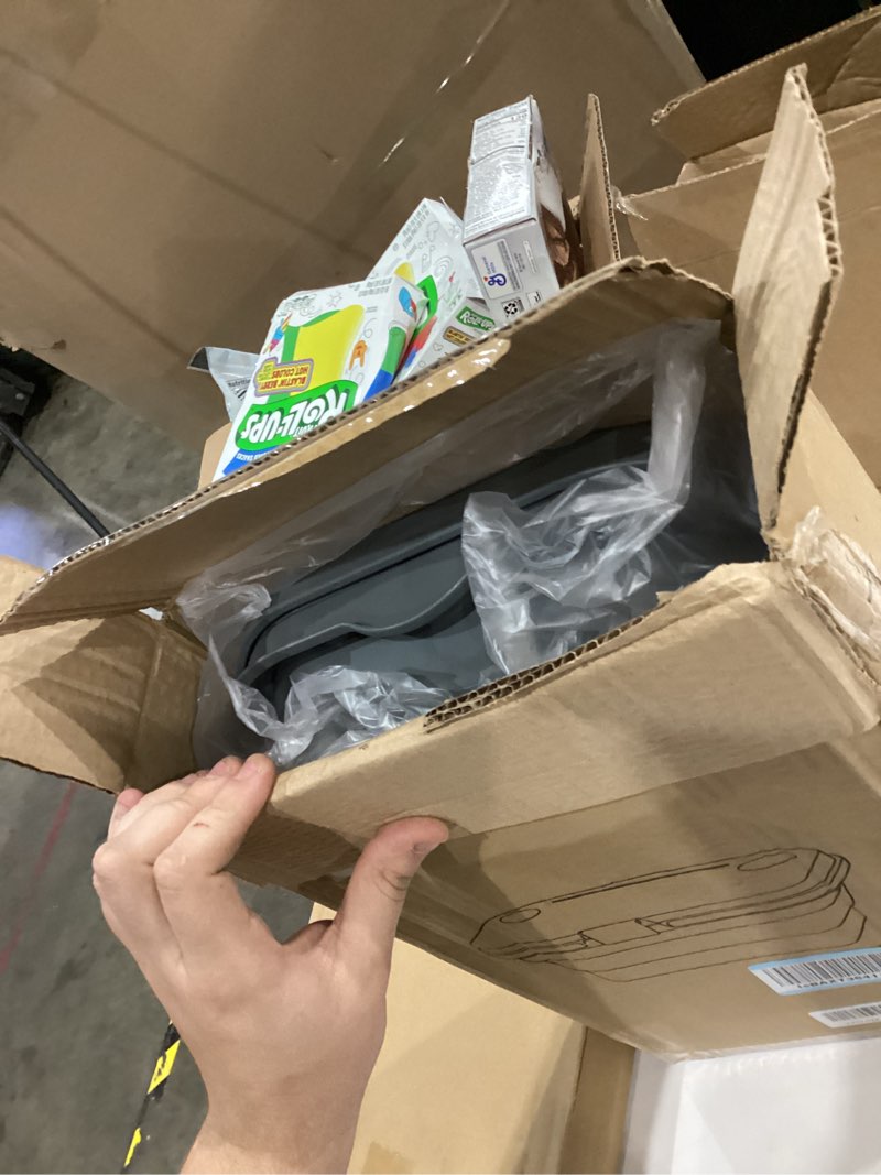 Condition photo showing Good Condition for Foldable Camping Basket with Table Storage Organizer Box Car Trunk Organiser Can be Used as Ice Bucket Suitable for Camping, car Storage, Home Sorting, etc.Grey Gray