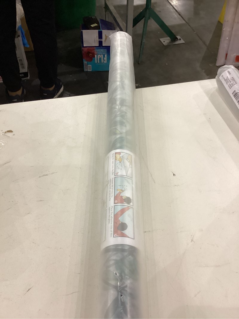 Folumoliy 3D Rainbow Window Privacy Film, Stained Glass Pattern Anti UV Static Cling Self-Adhesive w