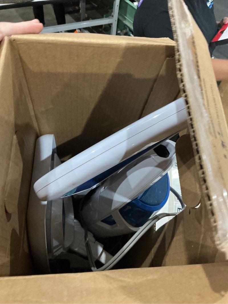Condition photo showing As Is for bissell power fresh steam mop with natural sanitization, floor steamer, tile cleaner, and hard wood floor cleaner with flip-down easy scrubber, 1940a powerfresh steam mop
