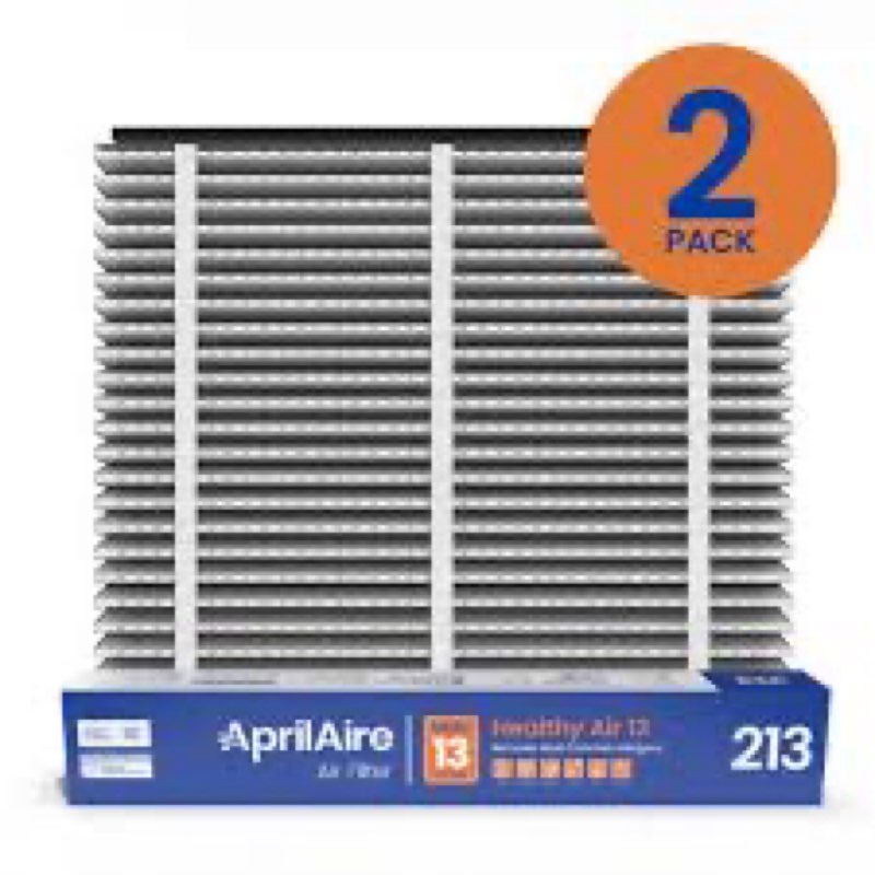 2-Pack 213 Air Filter Replacement Compatible with AprilAire Whole House Air Purifiers,Models 1210, 1