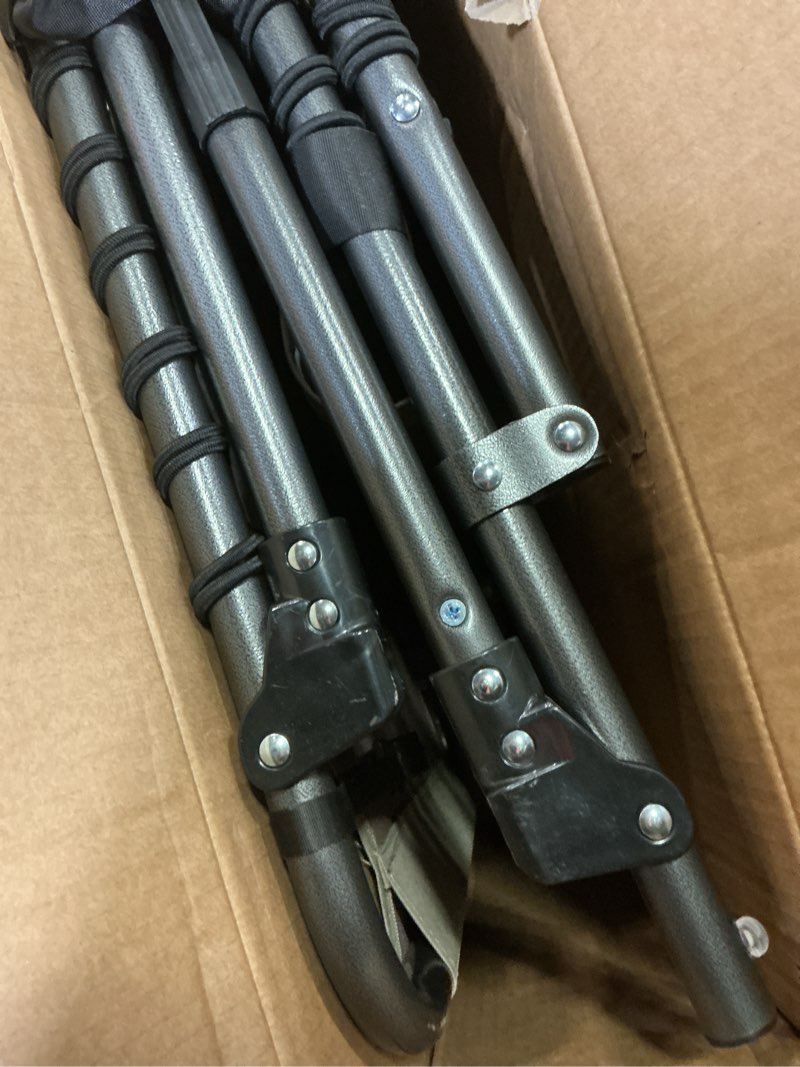 Condition photo showing As Is for KingCamp Lounge Chair Outdoor, Folding Portable Tanning Chairs Comfy Adjustable 5-Position Lay Flat Foldable Chaise Chaser Lounger with Pillow for Outside Beach Patio Sun Bathing Pool, Beige Beige TriFold Origins