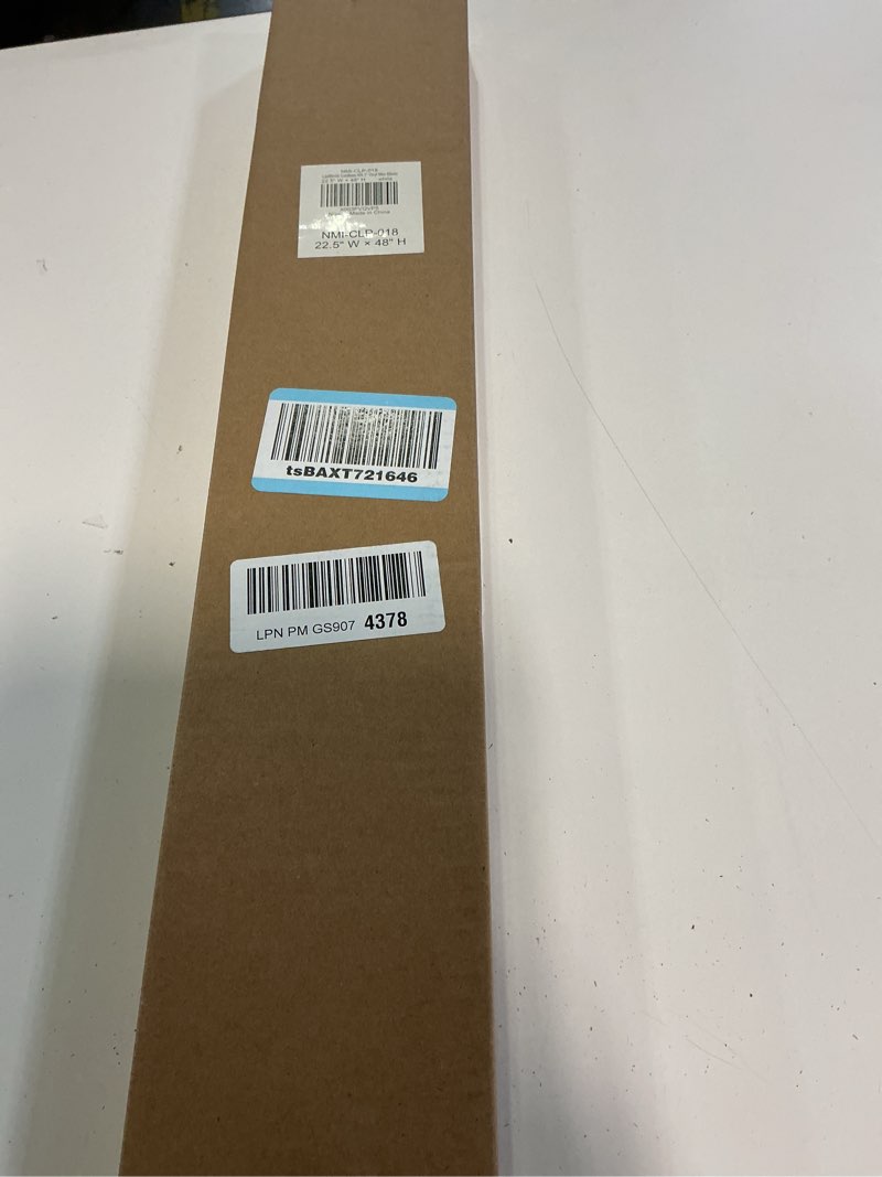 Condition photo showing New/Like New for lazblinds no tools no drill 1" vinyl mini blinds, cordless blinds for windows, light filtering horizontal window blinds & shades, 22 1/2" w x 48" h, white cordless-white 22 1/2" w x 48" h