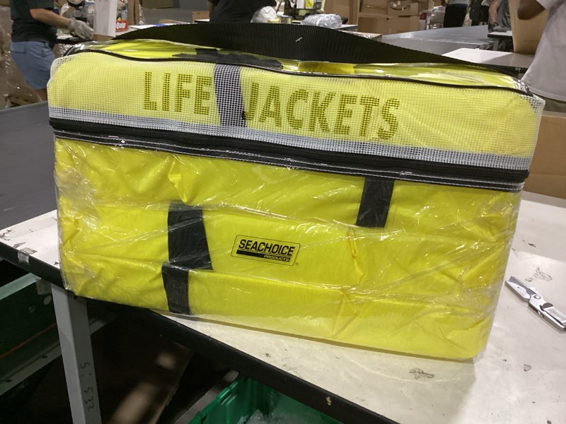 Condition photo showing Good Condition for seachoice life vest, type ii adult: 4-pack one size yellow