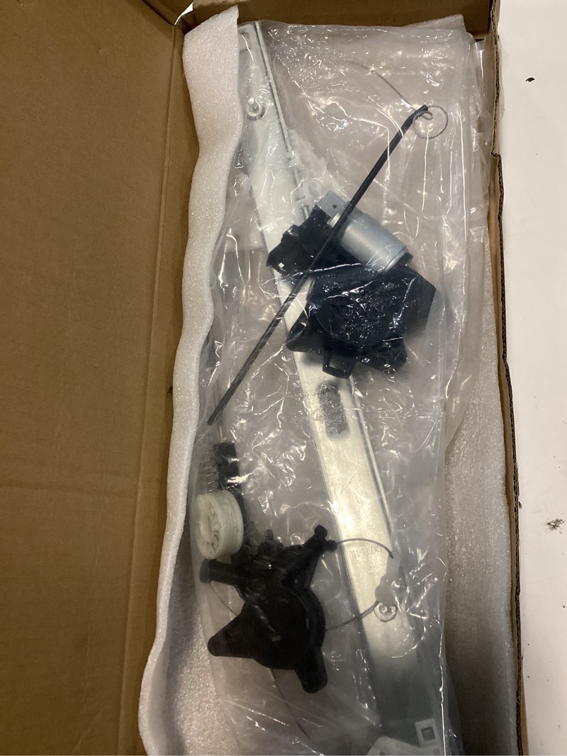 Condition photo showing As Is for 748-093 front left driver side power window regulator and motor assembly compatible with mazda cx-7 2007-2012 replace# eg2159590b