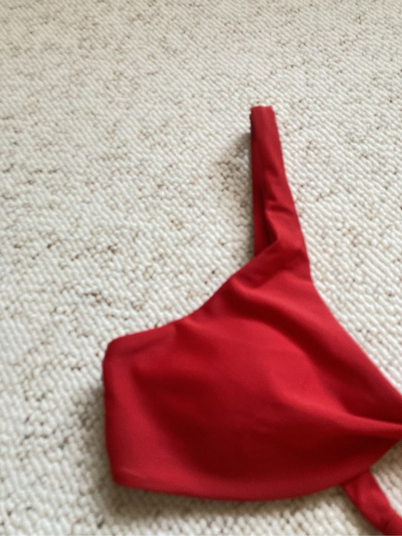 Shein Bikini Top, size small, red, EUC