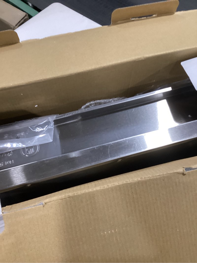 Condition photo showing Good Condition for BELLA 4.5 Quart Triple Electric Buffet Server, Food Warming Tray & Slow Cooker - Brushed Stainless Steel Heated Serving Station for Parties & Catering