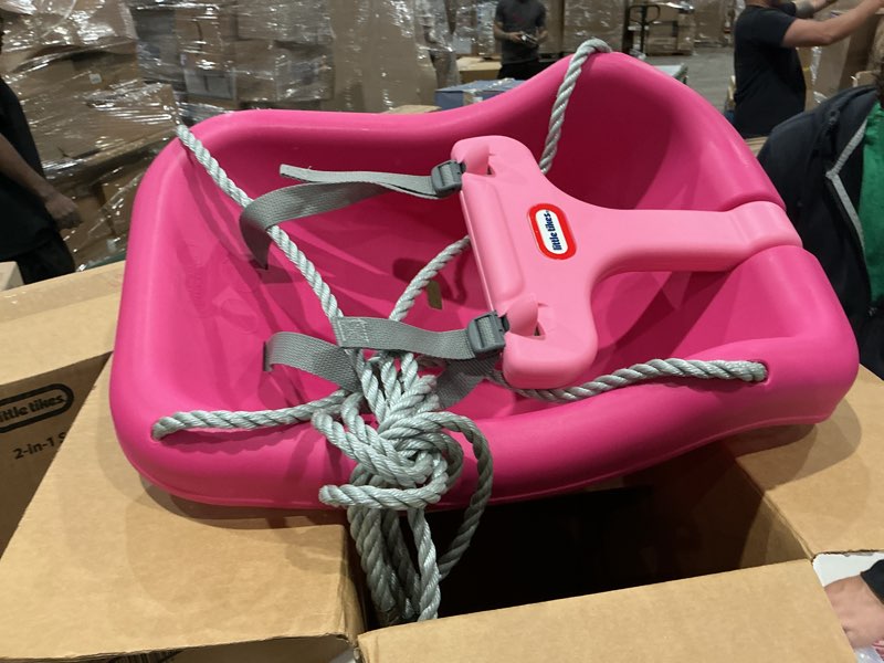 Condition photo showing Good Condition for little tikes 2-in-1 snug 'n secure swing magenta