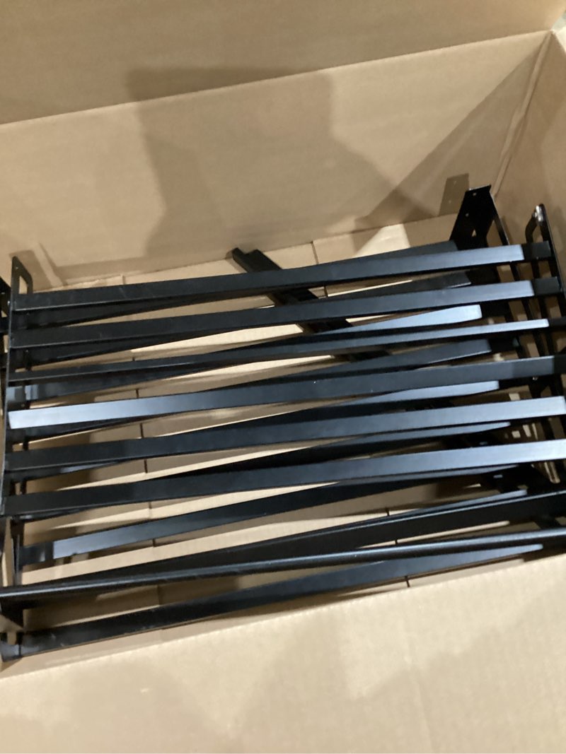 Condition photo showing Good Condition for otoolling microwave wall mount, 23.5'' x 15'' shelf oven rack with hook rail, black carbon steel counter countertop holder for kitchen home, mounted bracket holder for electric oven