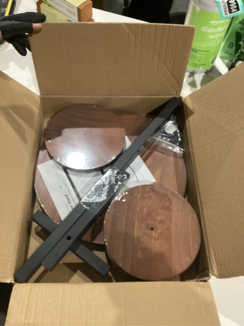 Condition photo showing Good Condition for AUGOSTA 3 Tier Plant Stand, Tall Metal Wood Shelf Holder for Indoor, Outdoor Display Rack Flower Pot Stand for Corner Living Room Balcony Garden Patio