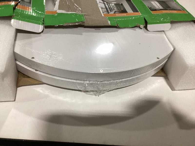 Condition photo showing Good Condition for 20 Inch LED Flush Mount Ceiling Light, 40W, 4350LM, Selectable 3000K/4000K/6000K CCT, White Round Flat Panel Light Fits Hallway, Kitchen, Bedroom, Laundry Room White 20inch-2PK
