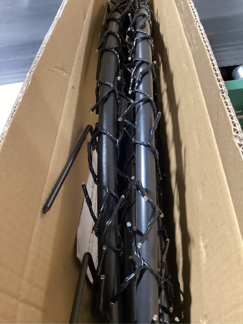 Condition photo showing As Is for Lomotech Christmas Light Arch - 9.5Ft 460 Leds Iron Pole Archway 8 Modes Waterproof Christmas Lights with Timer for Lawn, Yard, Walkway, Garden, Party, Holiday, Christmas Decoration (Warm White) 5Ft x 9.5Ft Warm White