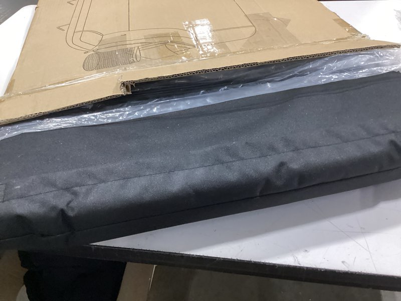Condition photo showing Good Condition for hoperan dual-sided heated stadium seats for bleachers with back support, 3 levels heating stadium seating for bleachers seat with backrest, 5 pockets portable stadium chair for outdoor black 23"