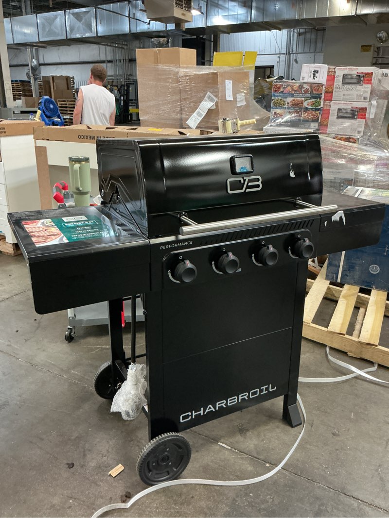 Condition photo showing As Is for charbroil performance series black 4 -burner liquid propane gas grill