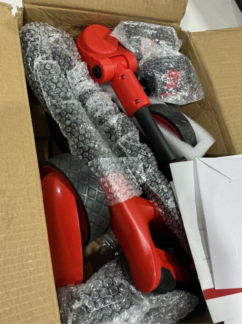 Condition photo showing Good Condition for cordless weed wacker with wheels, 650w electric weed trimmer, 2x2.0ah 21v battery powered, 3 types blades weed eater brush cutter, string trimmer lawn mower edger tool for garden yard