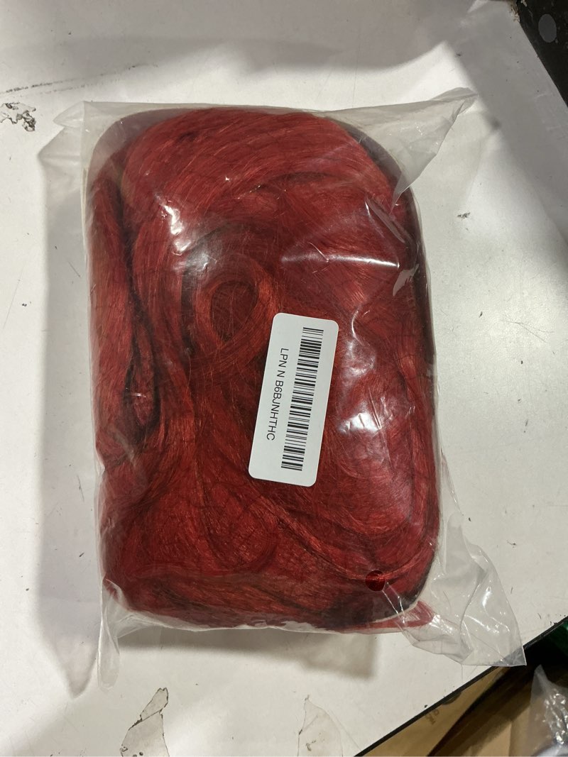 Condition photo showing New/Like New for SL Red Ponytail Wig for Diluc Cosplay Wig Anime Long Curly Fluffy Pigtail Wigs with Bangs for Halloween Party + Cap (Red)