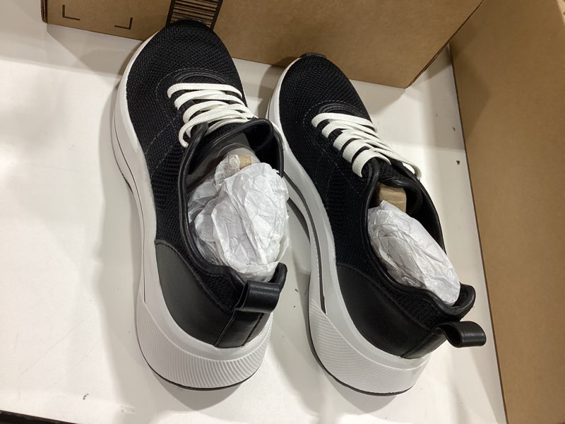 Condition photo showing Good Condition for dr. scholl's shoes women's wannabe knit slip on sneaker black knit size 7m
