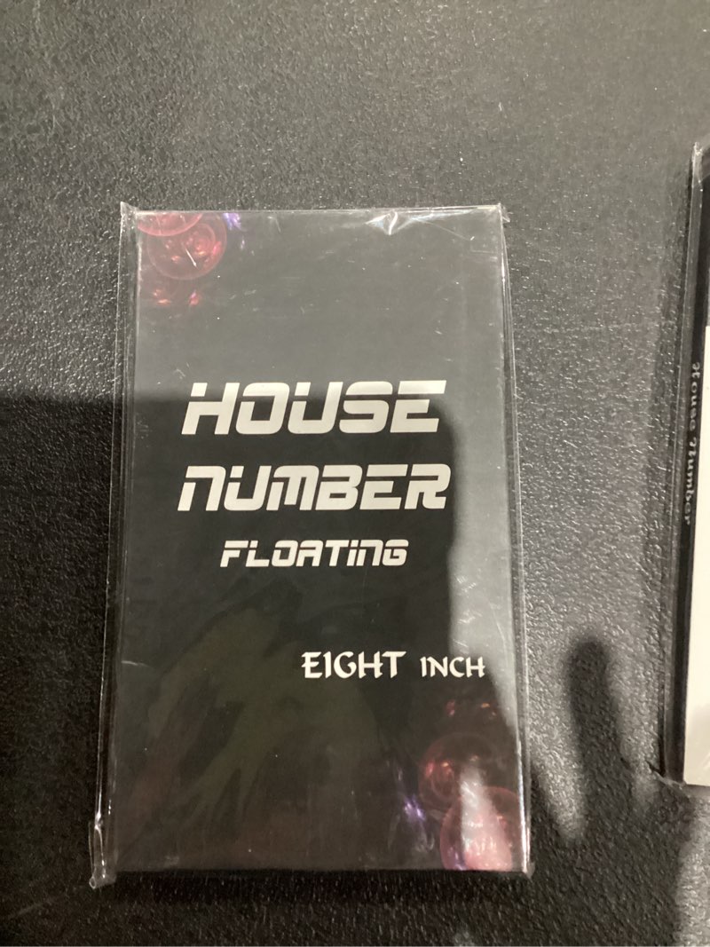 Condition photo showing New/Like New for BetLight Premium House Numbers -8 Inch High Aluminum Home Address Number for Outside/Floating Mounting/Rustproof & Anti-fade/Elegant Black/Number 3
