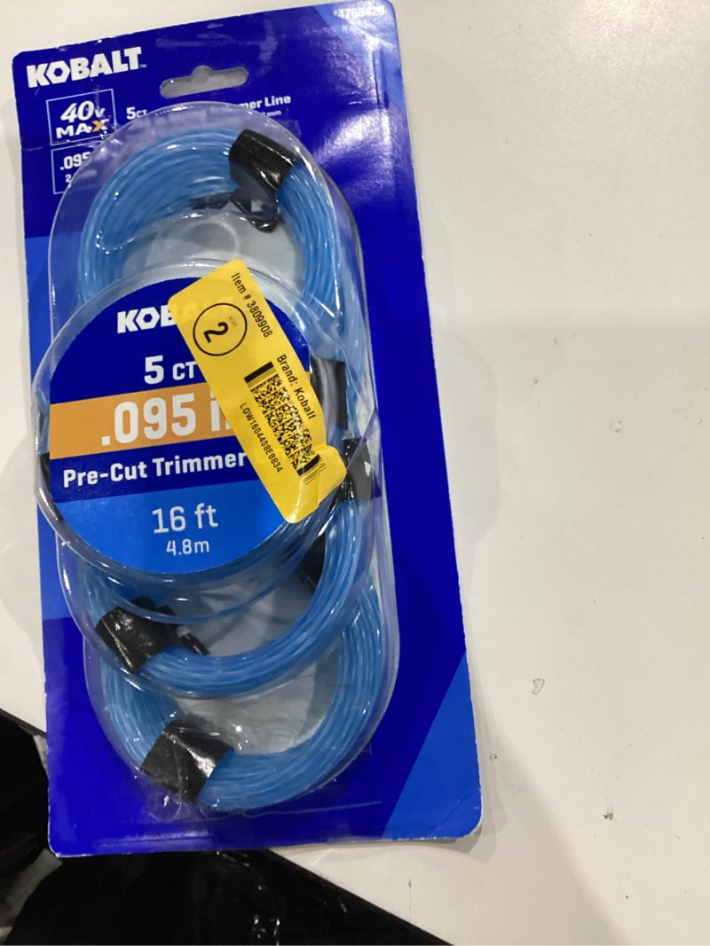 Condition photo showing Good Condition for kobalt gen4 5-pack 16-ft pre-cut trimmer line