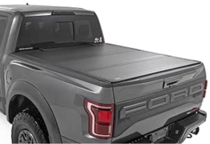rough country hard tri-fold truck bed tonneau cover 