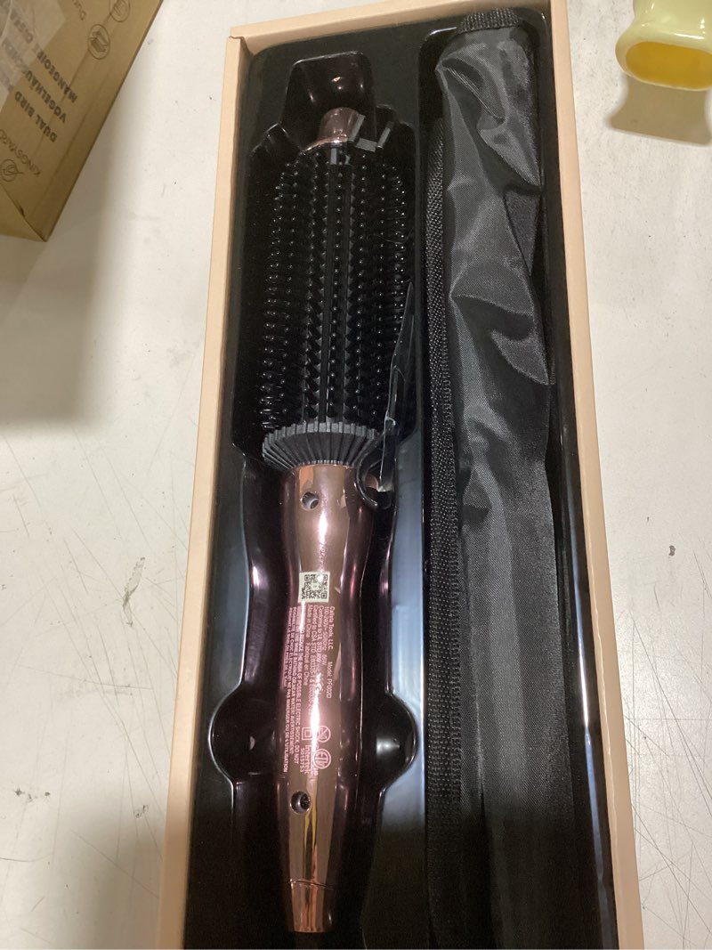 Condition photo showing Good Condition for calista perfecter pro heated round brush | lift, volumize, and style with no heat damage for healthier-looking hair | 1.5" for long hair styles | dual voltage & adjustable temp (1.5, rose gold) 1.5 rose gold
