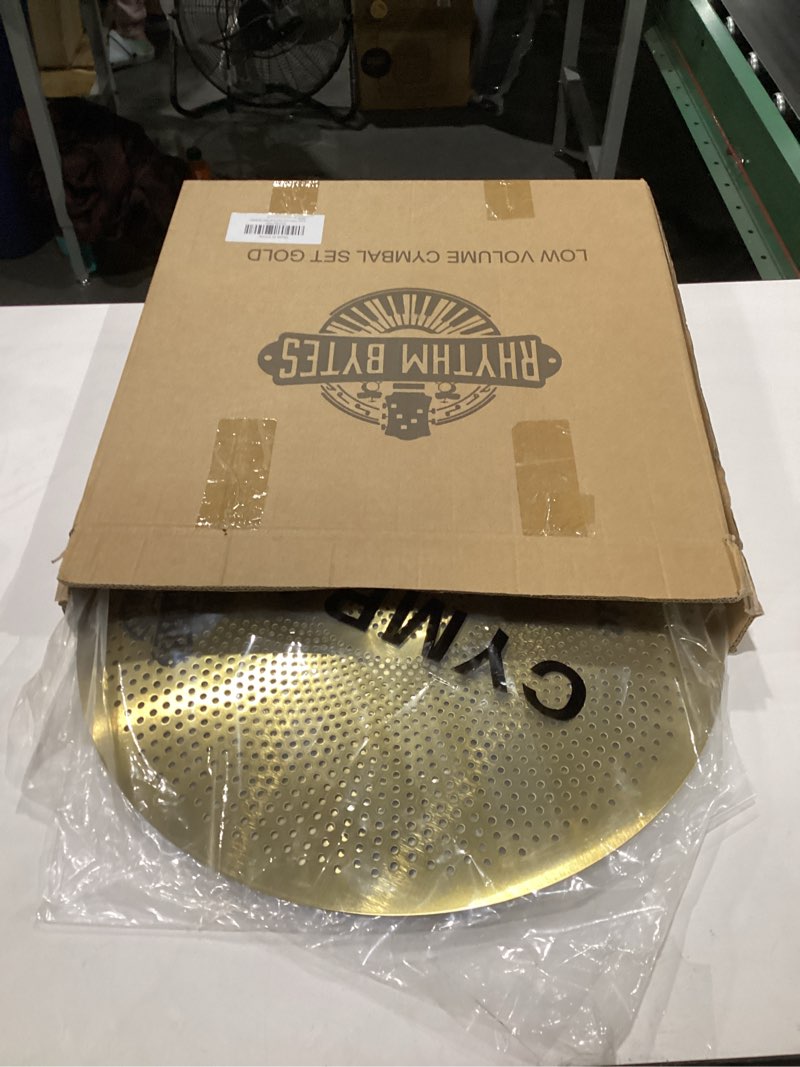 Rhythm Bytes Low Volume Cymbal Pack | 5-pcs Quiet Cymbal Set | Silent Practice for Drums – 14" Hi-Ha