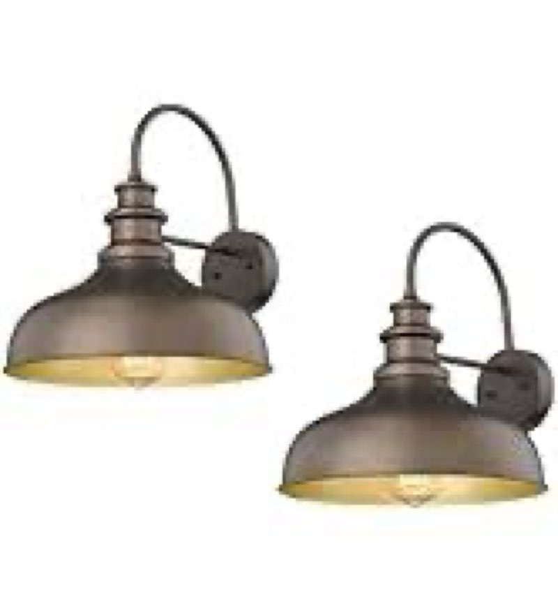 Bestshared 14 Inch Dusk to Dawn Outdoor Barn Lights Farmhouse Outdoor Wall Sconce Industrial Exterio