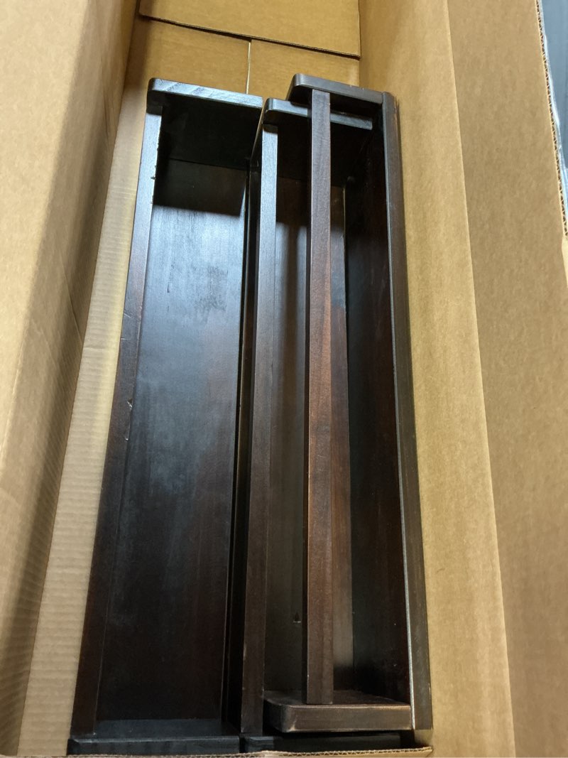 Condition photo showing Good Condition for AZSKY Nursery Book Shelves 24 in Set of 3 Walnut Floating Bookshelf for Kids Room Wall Mounted Floating Shelves Solid Nursery Bookshelf Perfect Decor for Kitchen Bedroom Living Room Deep Walnut 24Inch