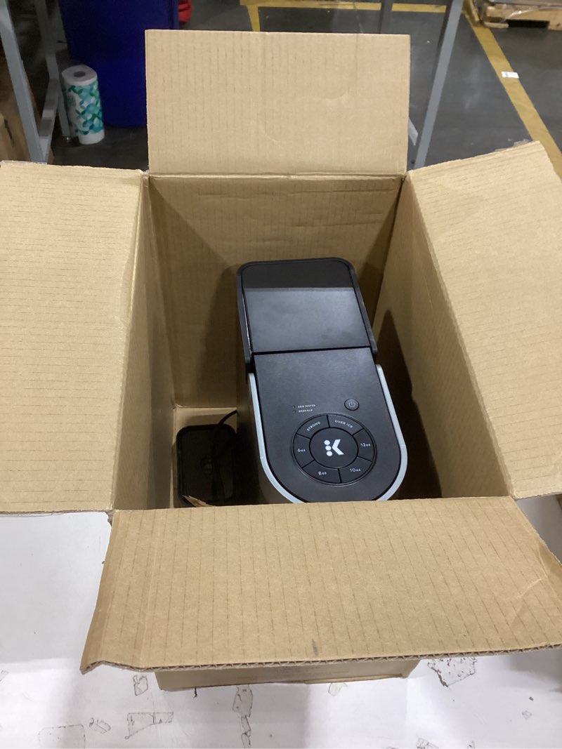 Condition photo showing As Is for keurig k-supreme single serve k-cup pod coffee maker, multistream technology, 4 brew sizes, 66oz dual-position removable reservoir, black black coffee maker
