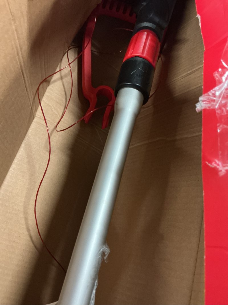 Condition photo showing As Is for hyper tough 13" 4.6-amp electric corded string trimmer