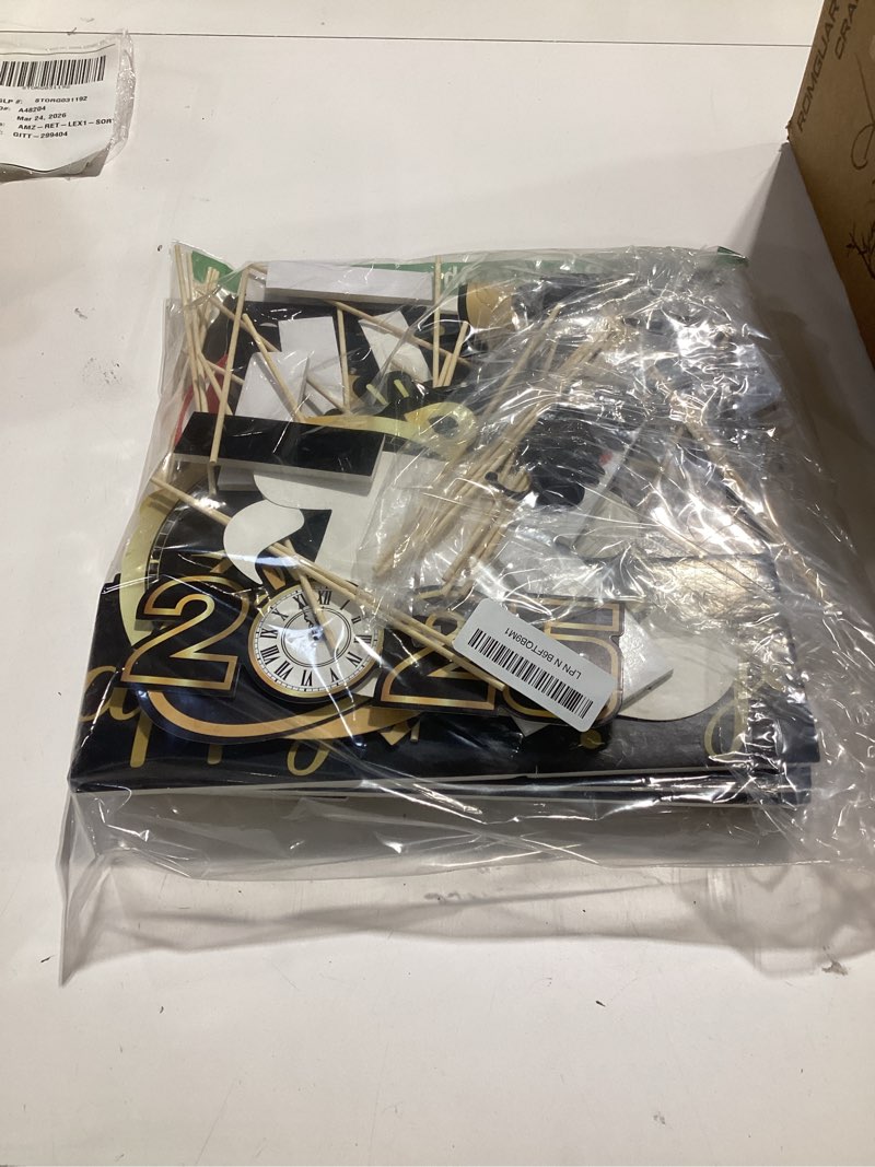 Condition photo showing New/Like New for katchon, new years eve photo booth props 2026 - pack of 36, new years photo booth props 2026 | happy new years decorations 2026 | new years eve party supplies 2026 | new year photo booth frame 2026
