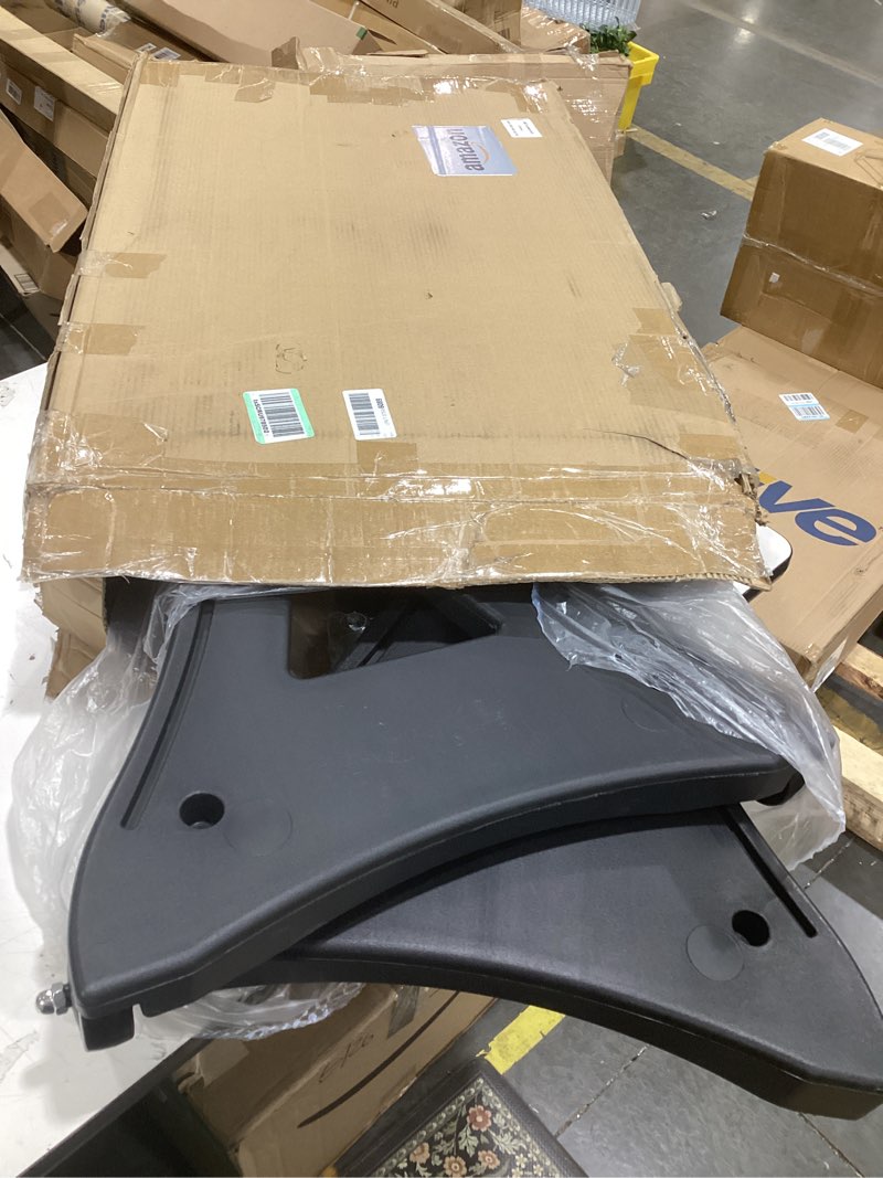 Condition photo showing Good Condition for 24"x39" changeable message board sidewalk sign, standard portable a-frame sign & letter kit for outdoor,business, large black standing frame with wheels, water-fillable and wind-resistant