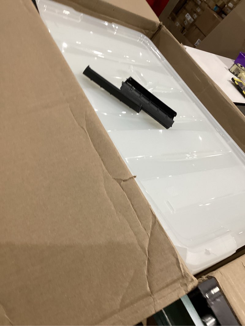 Condition photo showing As Is for IRIS USA 72 QT Plastic Storage Box with Lid and Latches - 4 Pack - BPA-Free, Discreet Organizing Solution, Durable Nestable Stackable Containers, Secure Pull Handle - Pearl Pearl 72 Qt 4 Pack