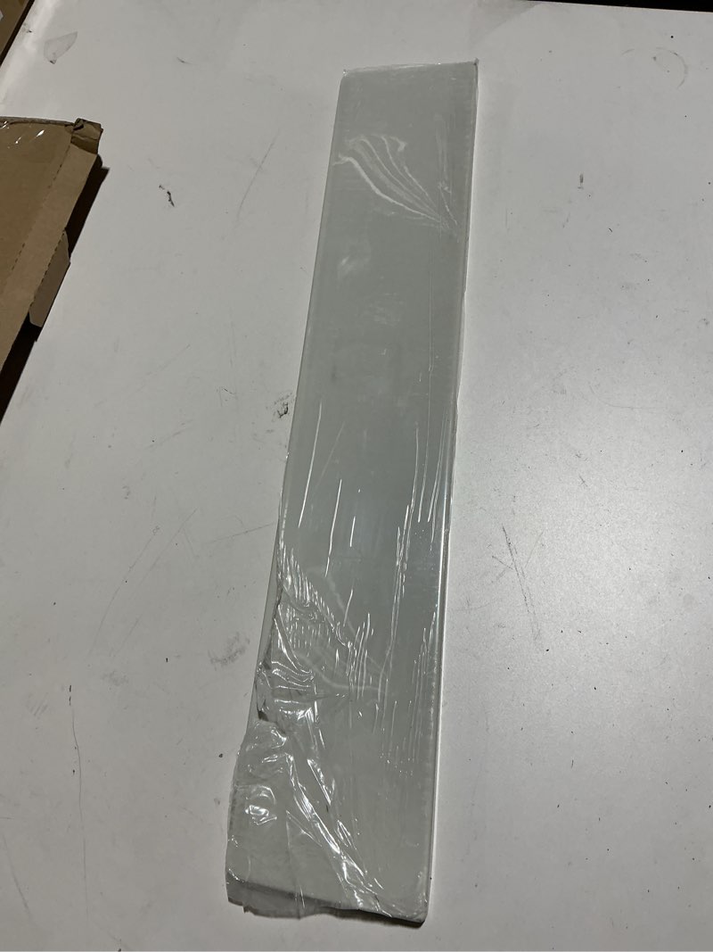 Condition photo showing Good Condition for Design House 21.5-Inch Cultured Marble Bathroom Side Splash, Ivory Swirl Vanity Wall Protector, Waterproof & Easy to Install, 550913 Ivory Swirl 21 1/2 in. W x 5/8 in. D Side Splash