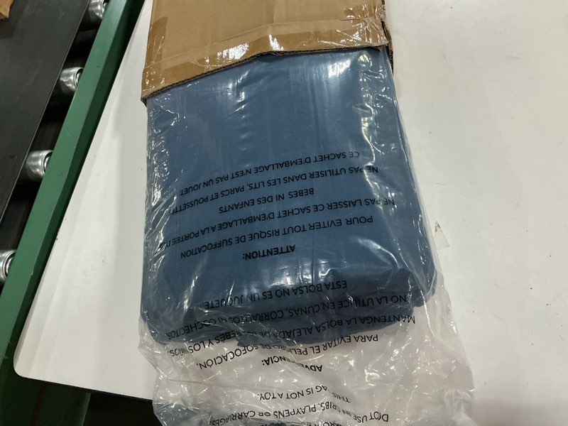 Condition photo showing New/Like New for emme quilts queen size bedding sets navy blue bedspread, soft lightweight pre-washed bed set, 3 piece cozy reversible microfiber bed coverlet with pillow sham(square pattern,90"x90") full/queen(90" x 90") 01-navy (squares pattern)