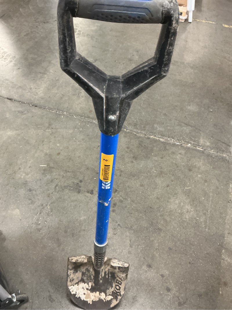 Condition photo showing As Is for kobalt 20.5-in fiberglass d-handle digging shovel