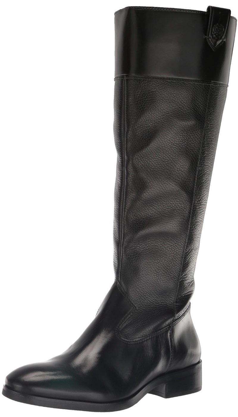 vince camuto women's selpisa knee high wide calf boot fashion( size 6.5)