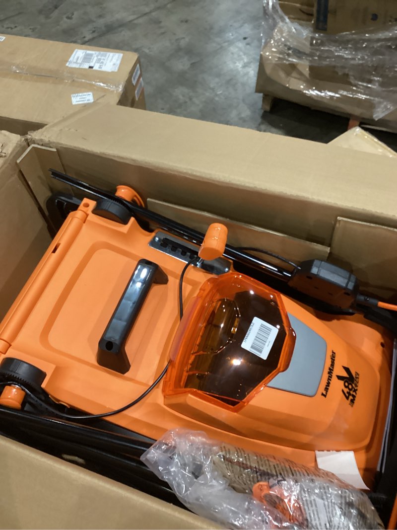 Condition photo showing Good Condition for lawnmaster clmf4817e 48v max brushless mower with 2x24v max 4.0ah battery and a dual charger 17-inch