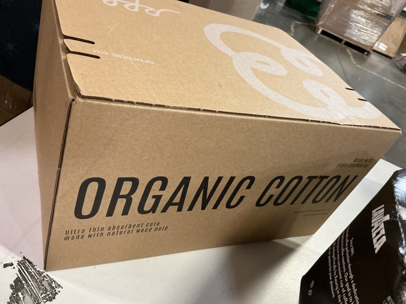 Condition photo showing New/Like New for 100% Organic Overnight Pads for Women, Ultra Thin Extra Heavy Flow Menstrual Sanitary Napkins with Wings Cotton Extra Coverage Period-Pads Super Absorbency Feminine Pad (Overnight, Size 5, 72 Ct) Overnight (Size 5) Overnight, Size 5, 72 Count