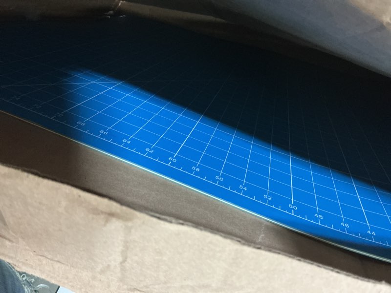 Condition photo showing Good Condition for WORKLION 24" x 36" Large Self Healing PVC Cutting Mat, Double Sided, Gridded Rotary Cutting Board for Craft, Fabric, Quilting, Sewing, Scrapbooking - Art Project… 36"L x 24"W Green/Blue