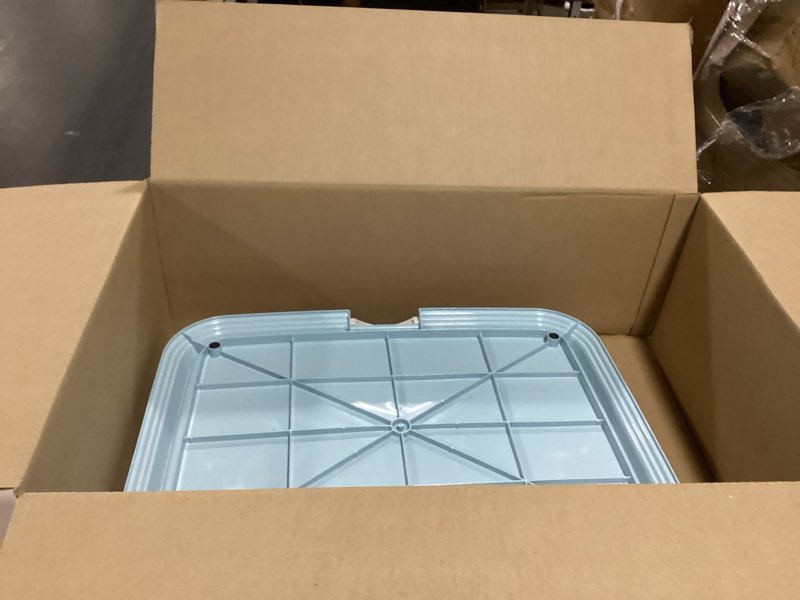 Condition photo showing Good Condition for iris usa pee pad holder for dogs and puppies, potty training tray with secured latches, non-skid feet, leak protection, easy clean surface, fits 28"x 34" puppy pads size or larger, blue blue 28" x 34"