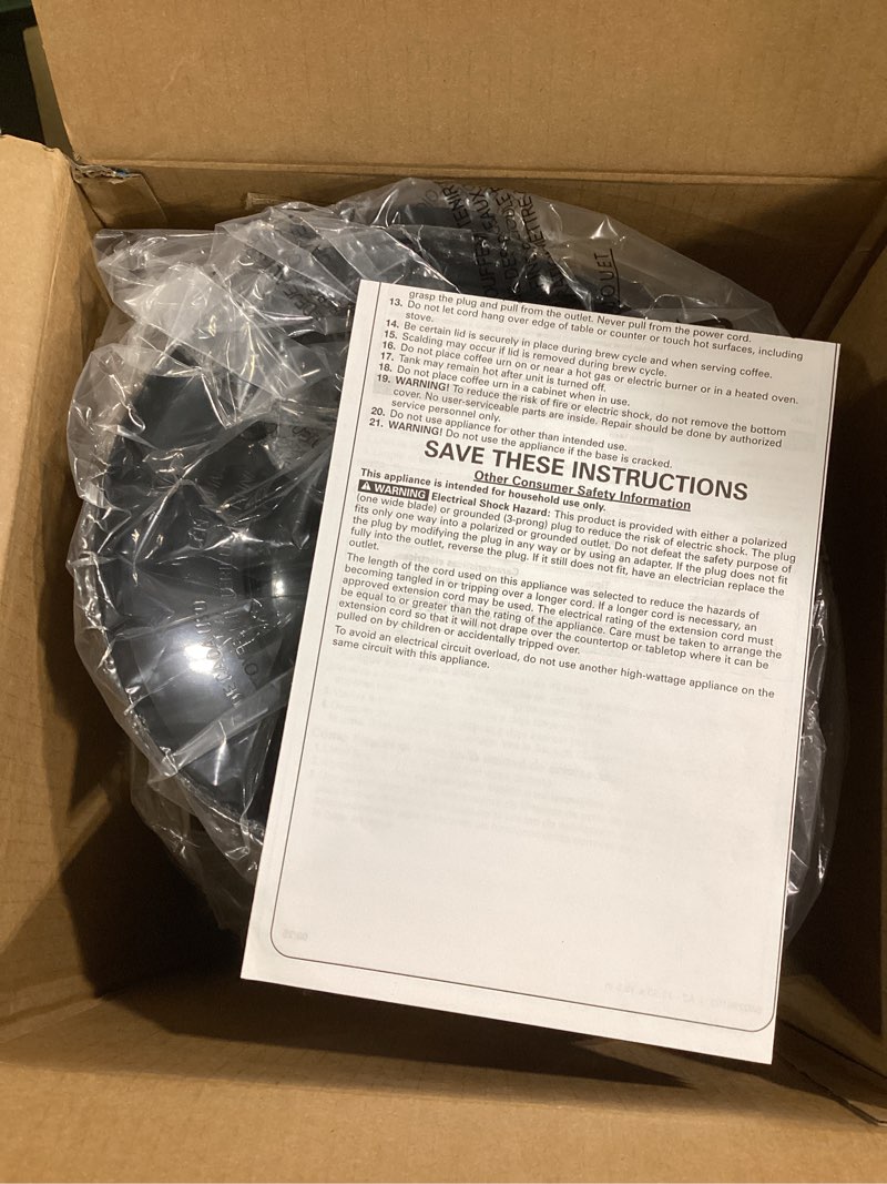 Condition photo showing Good Condition for hamilton beach 45 cup coffee urn and hot beverage dispenser, silver (40519)