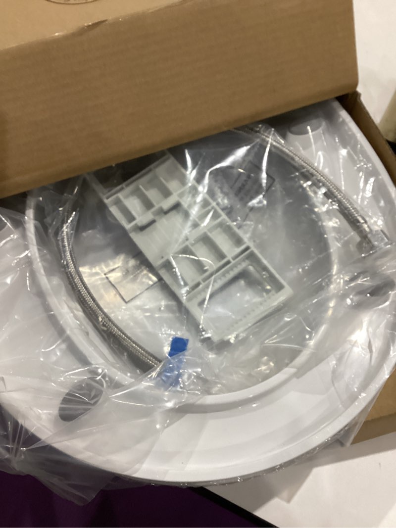 Condition photo showing Good Condition for bidet toilet seat for round toilet, non-electric dual nozzle bidet attachment with soft close lid, feminine hygiene toilet seat cover for women, easy install, white dual nozzle round